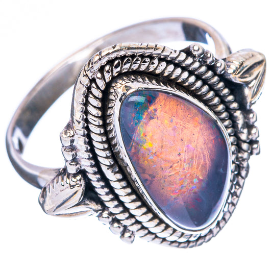 Rare Triplet Opal Ring Size 6.75 (925 Sterling Silver) R4396