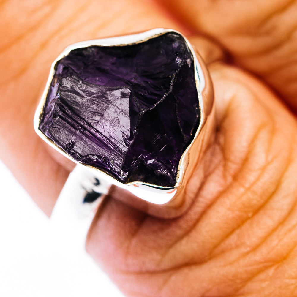 Amethyst Ring Size 7.75 (.925 Sterling Silver)