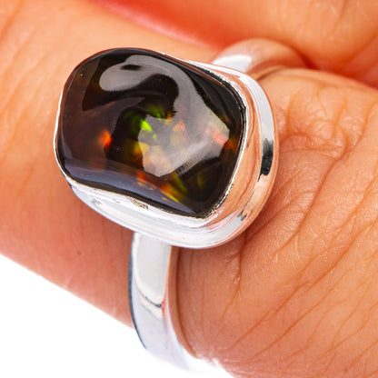 Rare Mexican Fire Agate Ring Size 6.5 (925 Sterling Silver) R145590