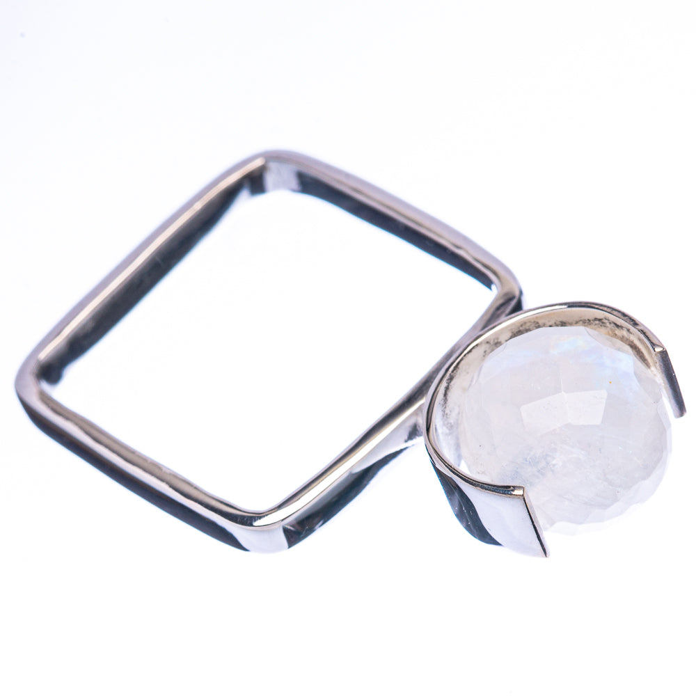 Asc Premium Rainbow Moonstone Ring Size 7.5 (925 Sterling Silver) R3485