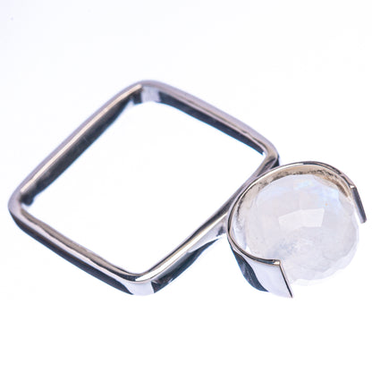Asc Premium Rainbow Moonstone Ring Size 7.5 (925 Sterling Silver) R3485