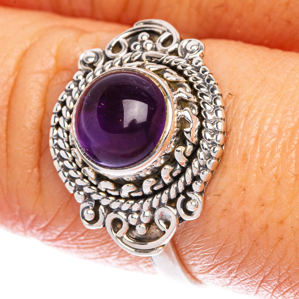 Amethyst Dainty Ring Size 8 (925 Sterling Silver) R1024