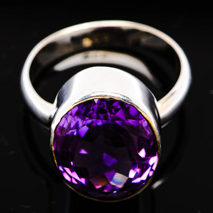 Premium Brazilian Amethyst Ring Size 5 Adjustable (.925 Sterling Silver)