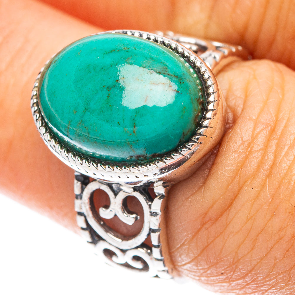 Chrysocolla 925 Sterling Silver Ring Size 6.75 (925 Sterling Silver) R5402