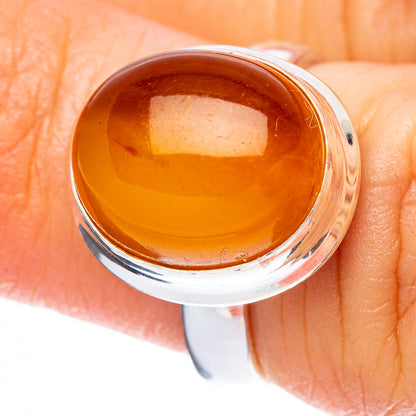 Baltic Amber 925 Sterling Silver Ring Size 5 (925 Sterling Silver) R3849