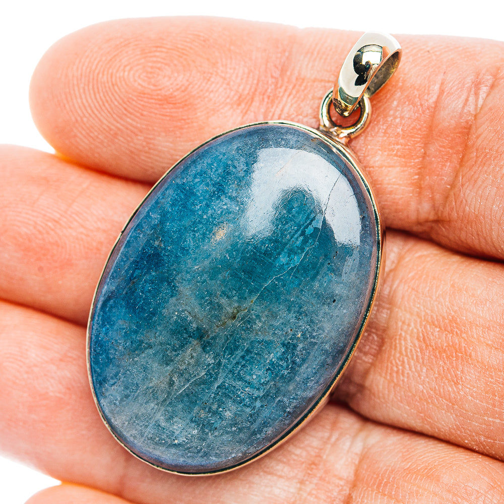 Aquamarine Pendant 1 7/8" (German Silver)