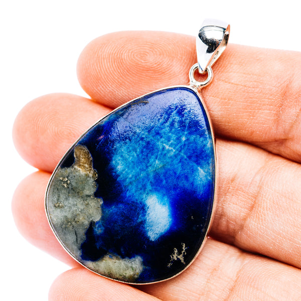 Premium Afghanite Pendant 2" (.925 Sterling Silver)