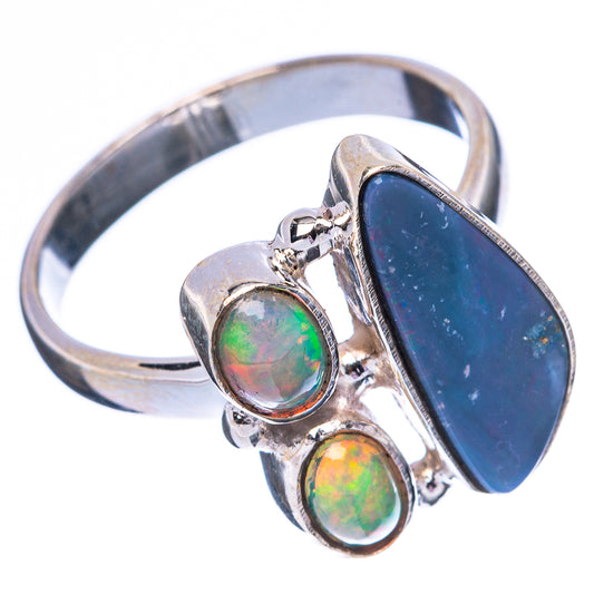 Rare Doublet Opal, Ethiopian Opal Ring Size 8 (925 Sterling Silver) R4379