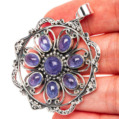 Signature Tanzanite Pendant 2 1/8" (.925 Sterling Silver)