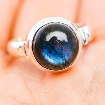 Labradorite Ring Size 6.5 (.925 Sterling Silver)