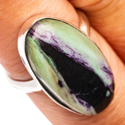 Premium Kammererite Ring Size 7 Adjustable (.925 Sterling Silver)