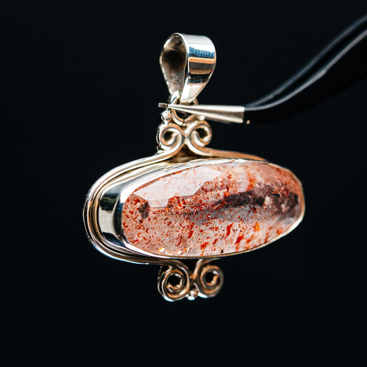 Premium Faceted Lepidocrocite Pendant 1 3/8" (.925 Sterling Silver)