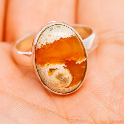 Mexican Fire Opal Ring Size 6.75 (.925 Sterling Silver)