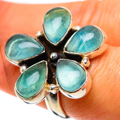 Blue Fluorite Ring Size 6.75 (925 Sterling Silver) RING138345