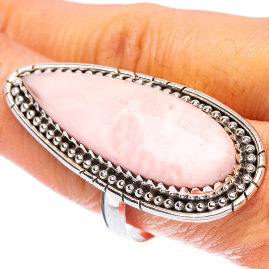 Pink Opal Large Ring Size 10 (925 Sterling Silver) R1759