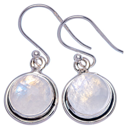 Rainbow Moonstone Earrings 1 1/8" (925 Sterling Silver) E433309