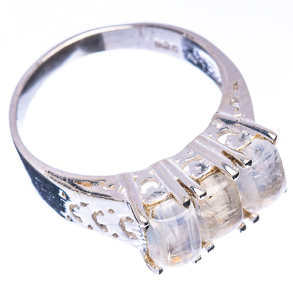 Rainbow Moonstone Ring Size 6.75 (925 Sterling Silver) R5695