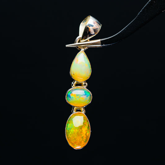 Premium Ethiopian Opal Pendant 1 5/8" (.925 Sterling Silver)