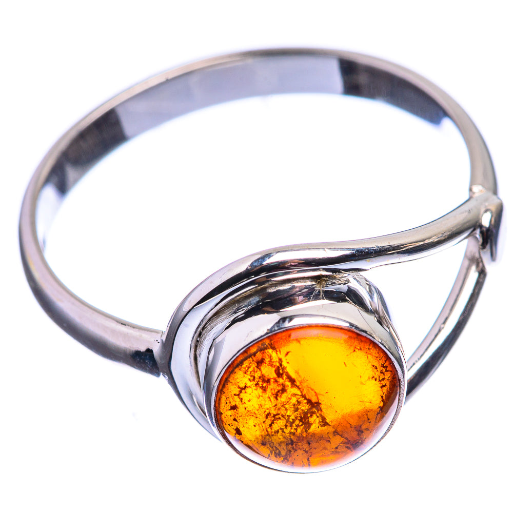 Baltic Amber Ring Size 9 (925 Sterling Silver) R142128
