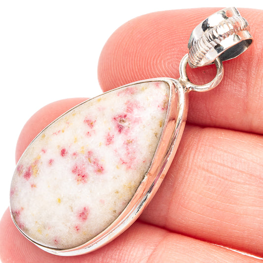 Cinnabar Pendant 1 5/8" (925 Sterling Silver) P44465