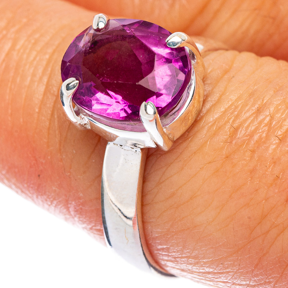 Rare Pink Apatite Ring Size 7.75 (925 Sterling Silver) R146594