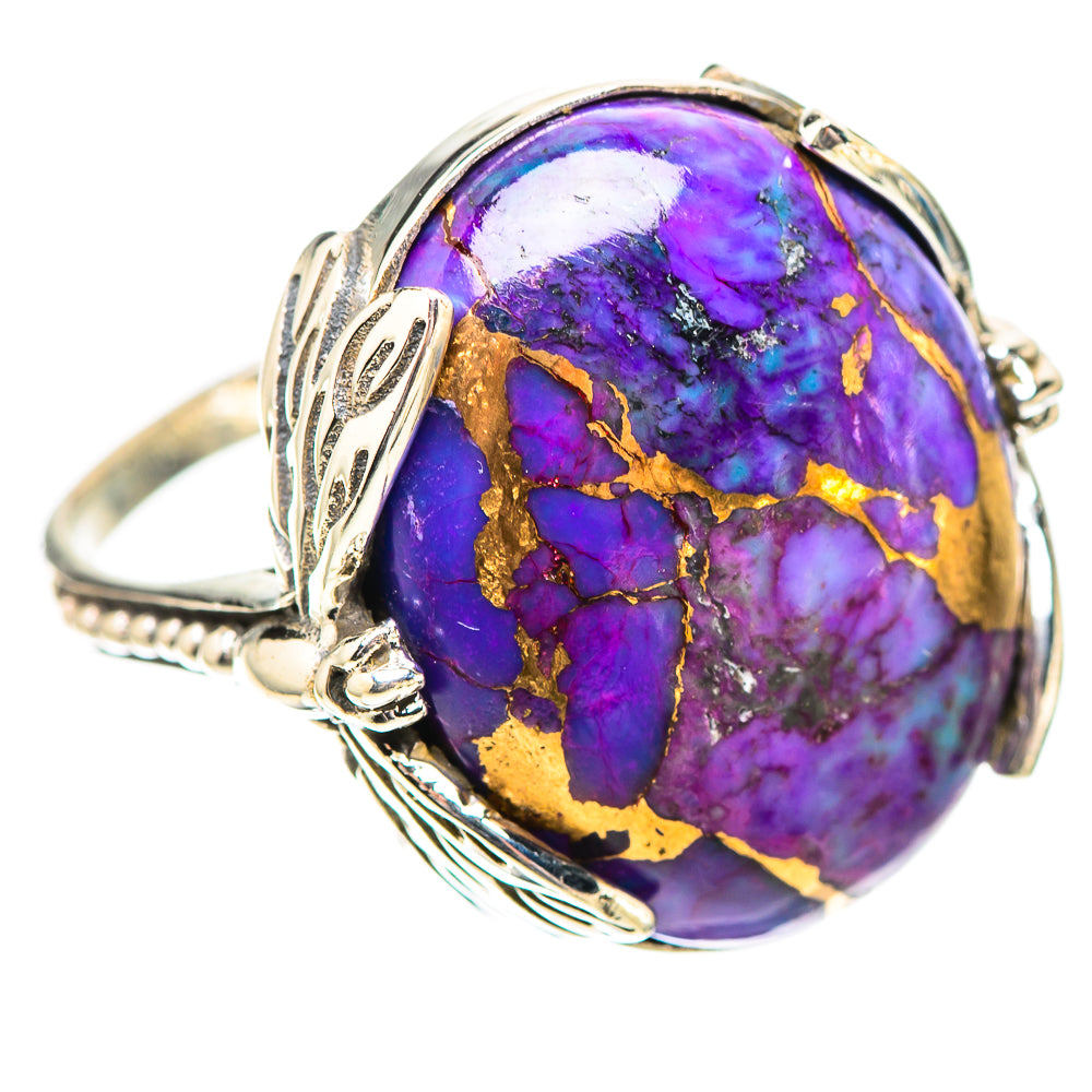 Purple Copper Composite Turquoise 925 Sterling Silver Ring Size 9 (925 Sterling Silver) RING139464