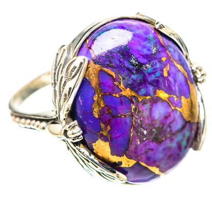 Purple Copper Composite Turquoise 925 Sterling Silver Ring Size 9 (925 Sterling Silver) RING139464