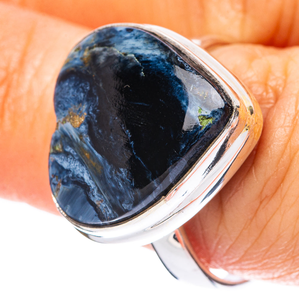 Pietersite Heart Ring Size 8.75 (925 Sterling Silver) R4185