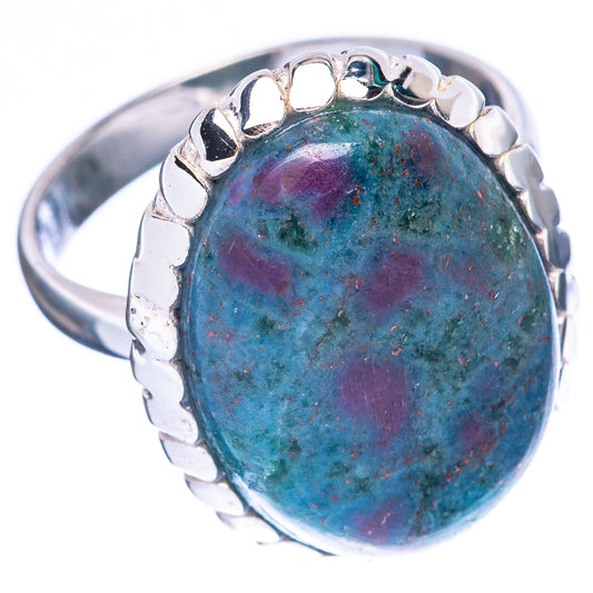 Ruby in Fuchsite Ring Size 8.75 (925 Sterling Silver) R1992