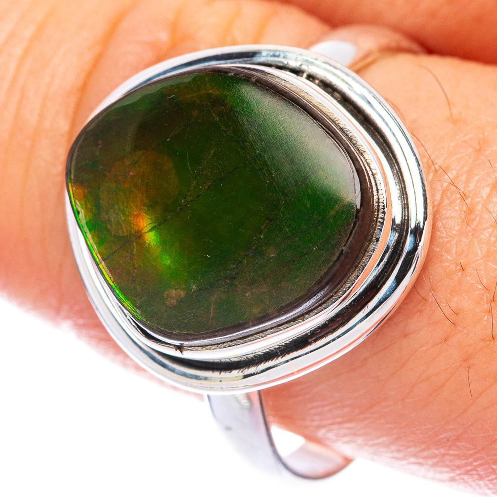 Ammolite Ring Size 10.5 (925 Sterling Silver) R144979