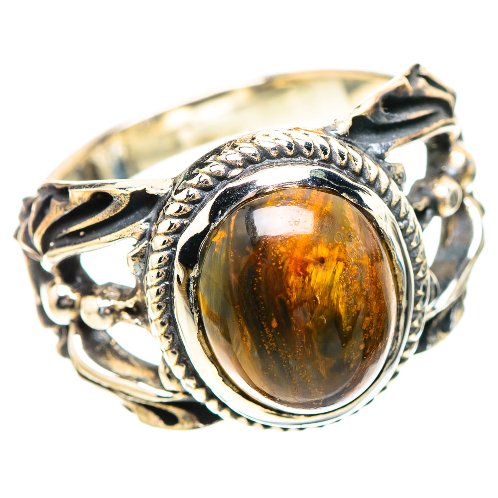 Golden Pietersite 925 Sterling Silver Ring Size 7.5 (925 Sterling Silver) RING139536