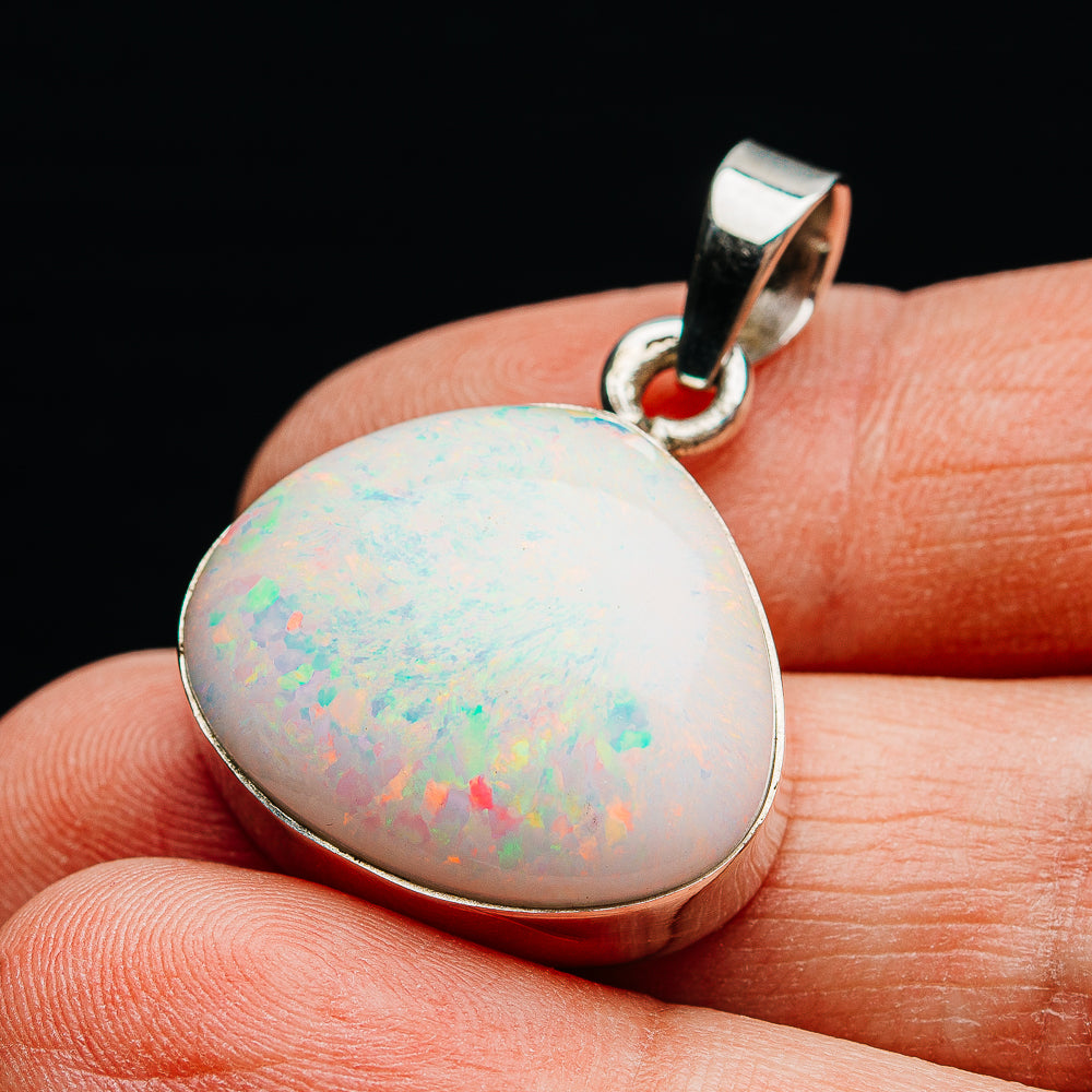 20.8ct Ethiopian Opal Pendant 1 1/4" (.925 Sterling Silver)
