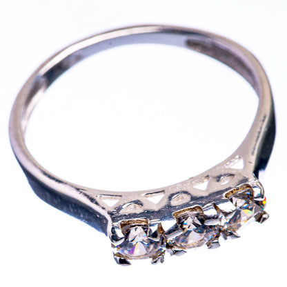 White Topaz Dainty Ring Size 7 (925 Sterling Silver) R142600