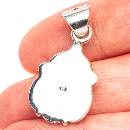 Exclusive Southwestern Style Mosaic Opal Pendant 1 1/4" (.925 Sterling Silver)