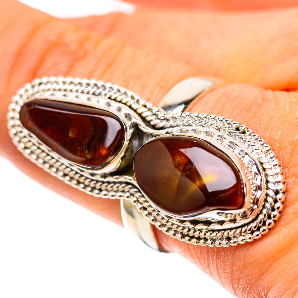Large Mexican Fire Agate Ring Size 9 (925 Sterling Silver) RING138629