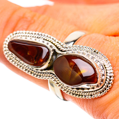 Large Mexican Fire Agate Ring Size 9 (925 Sterling Silver) RING138629