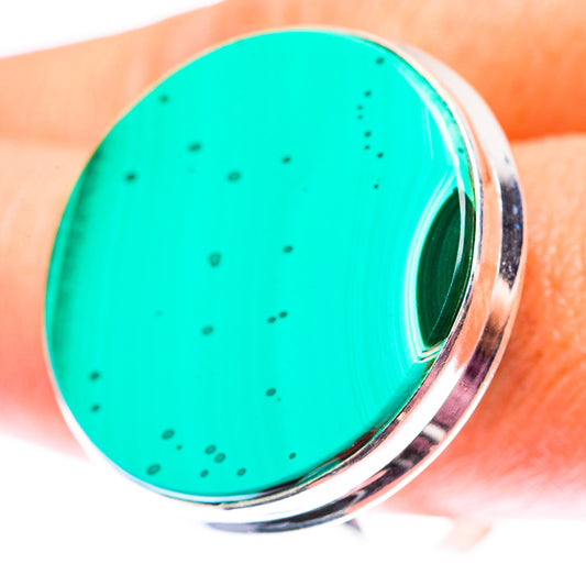Large Malachite Ring Size 11 (925 Sterling Silver) RING140180