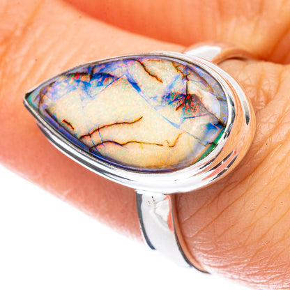 Rare Sterling Opal Ring Size 7.25 (925 Sterling Silver) R3037