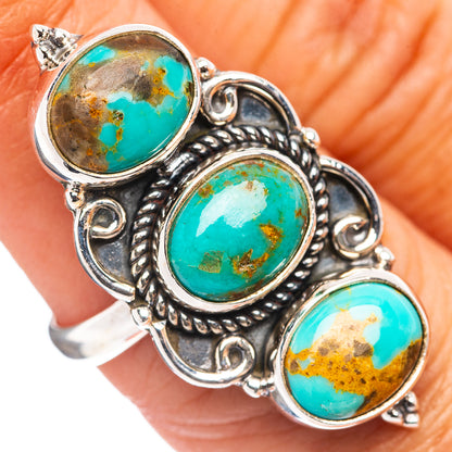 Mohave Turquoise Ring Size 7 Adjustable (.925 Sterling Silver)
