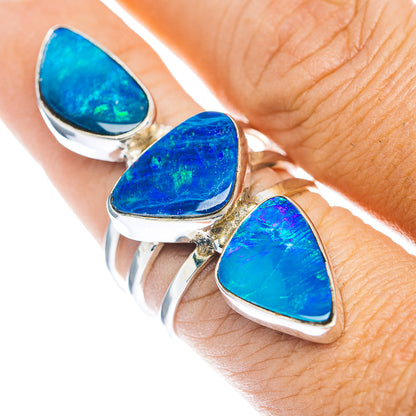 Premium Large Australian Fire Opal Ring Size 8.75 (.925 Sterling Silver)
