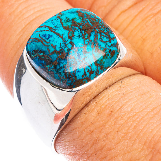 Shattuckite Ring Size 8.75 (925 Sterling Silver) R7466