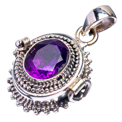 Poison Amethyst Pendant 1 1/4" (925 Sterling Silver) P38848