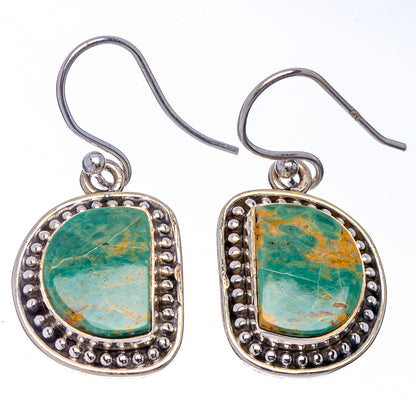 Royston Turquoise Earrings 1 1/4" (.925 Sterling Silver)
