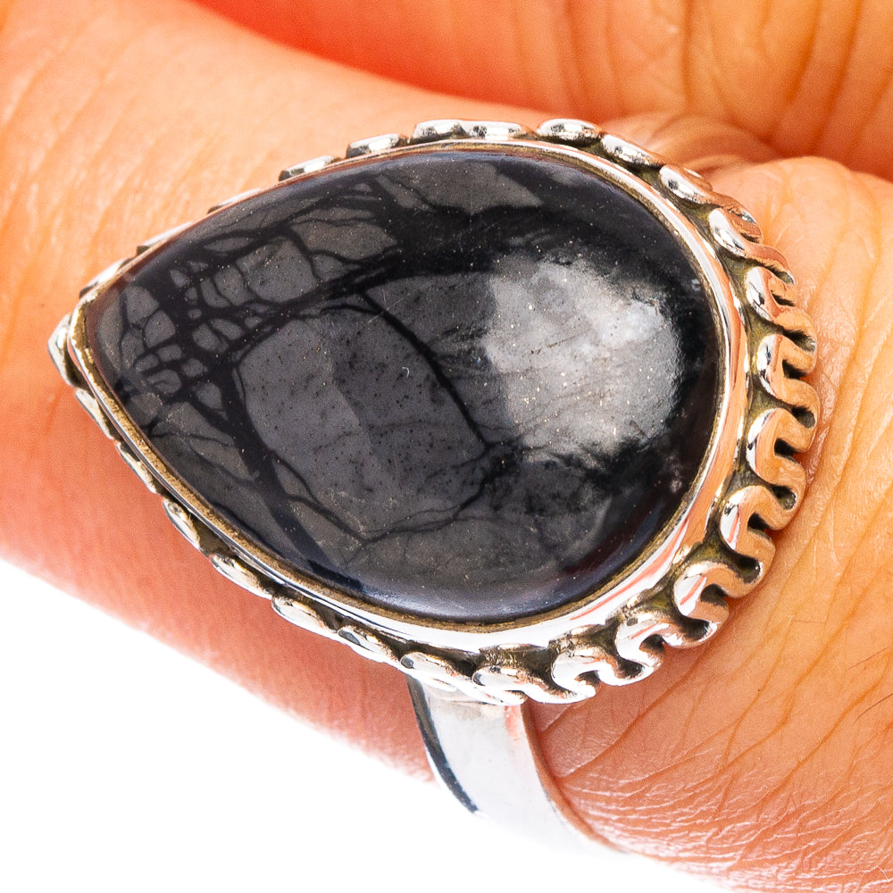Picasso Jasper Ring Size 7.5 (925 Sterling Silver) R6867