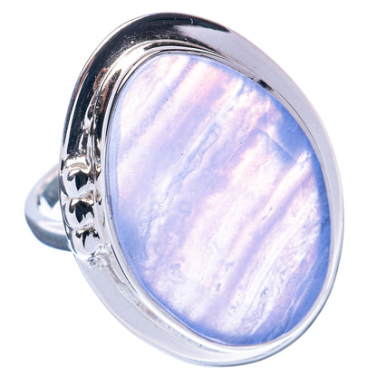 Premium Blue Lace Agate Ring Size 6 (925 Sterling Silver) R2623