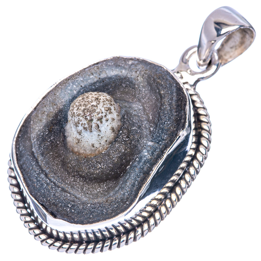 Desert Druzy Pendant 1 1/2" (925 Sterling Silver) P41401