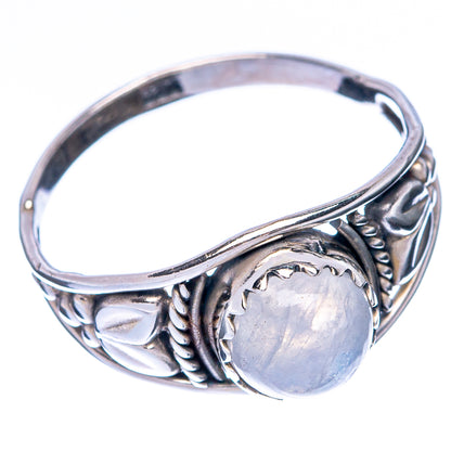 Rainbow Moonstone Dainty Ring Size 7.75 (925 Sterling Silver) R145058