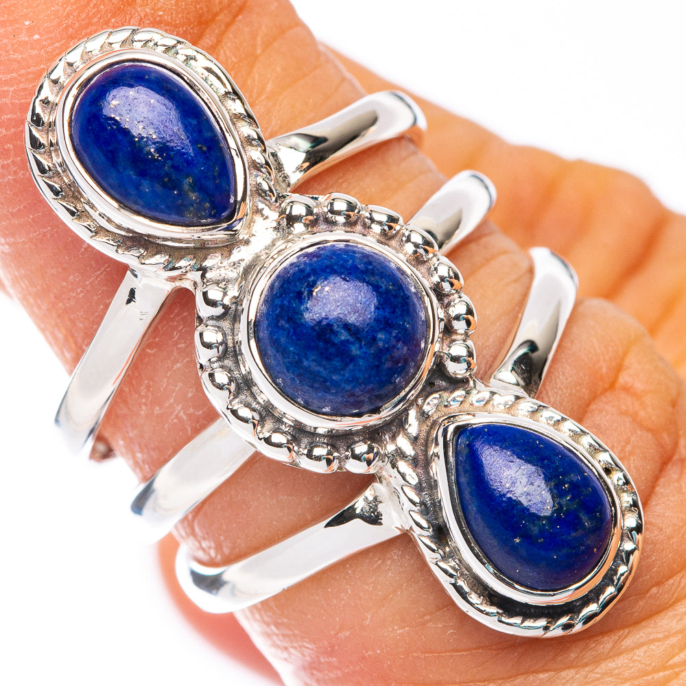 Premium  Lapis Lazuli Ring Size 5.75 (925 Sterling Silver) RING7690