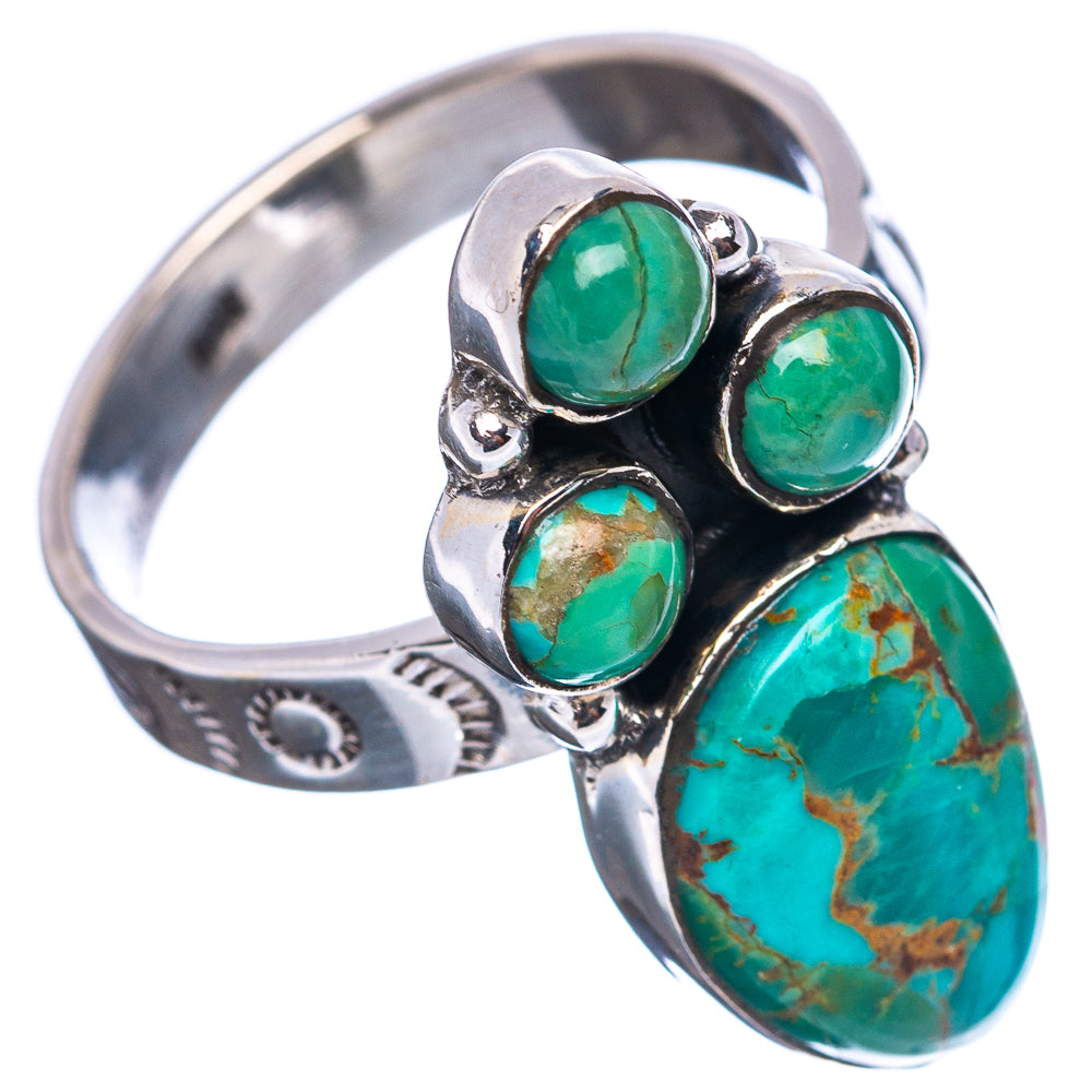 Exclusive Mohave Turquoise Ring Size 9 Adjustable (.925 Sterling Silver)