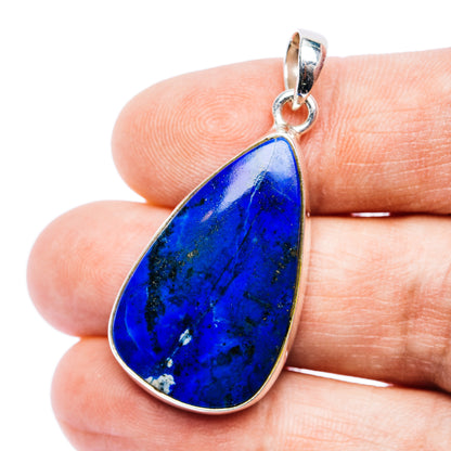 Rare Afghanite Pendant 1 5/8" (.925 Sterling Silver)